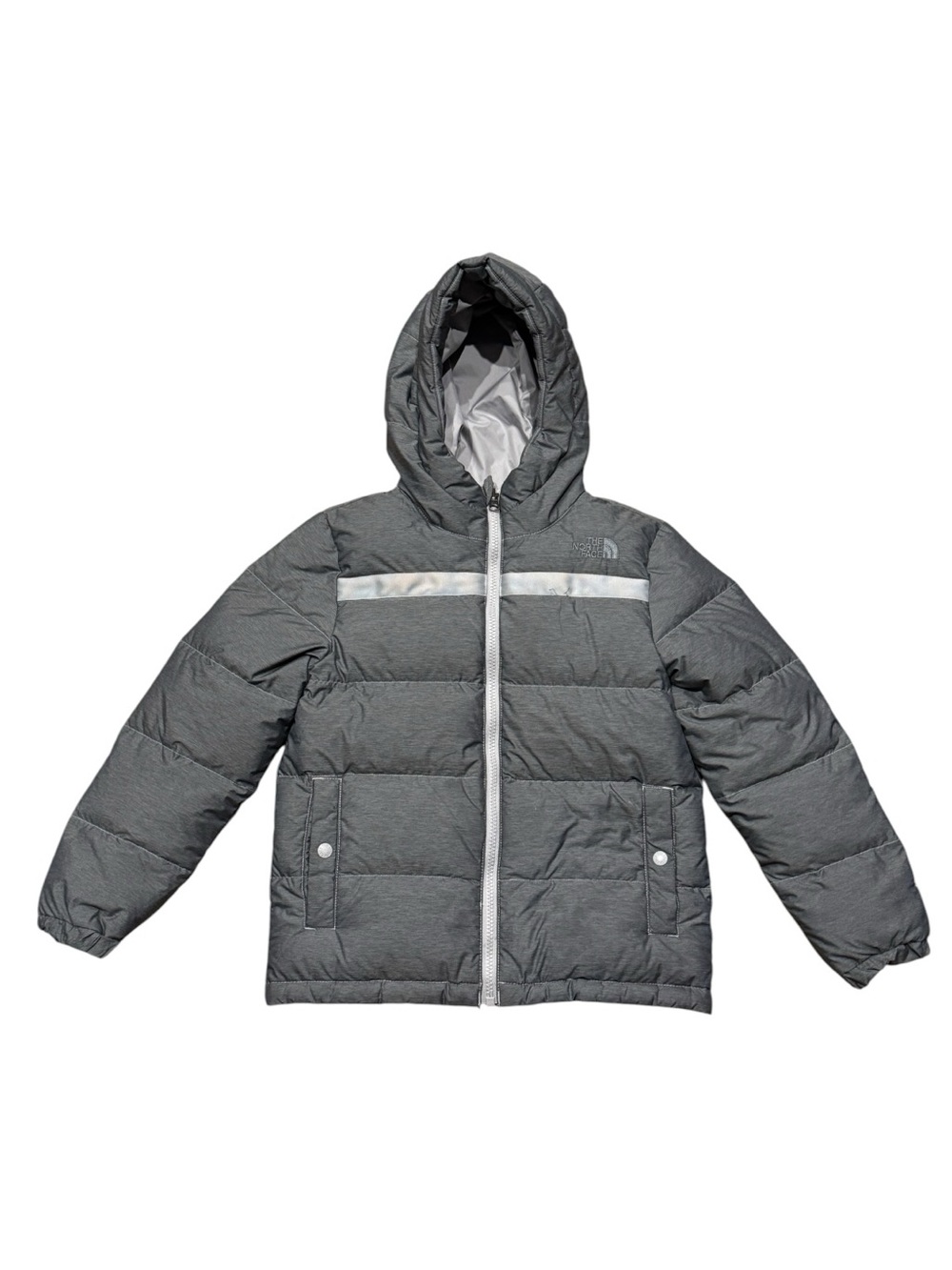 The North Face Teen Forester Lowel Peak Reversible Down Jacket Kids Sz S
